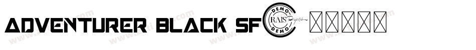 Adventurer Black SF字体转换